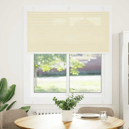 vidaXL Store plissé crème 120x100cm largeur du tissu 119,4cm polyester