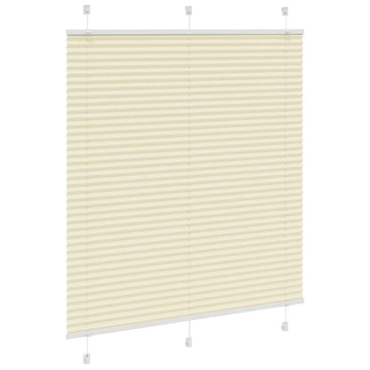 vidaXL Store plissé crème 120x100cm largeur du tissu 119,4cm polyester