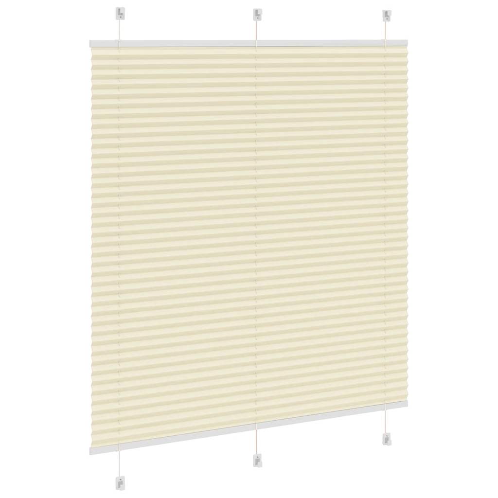 vidaXL Store plissé crème 120x100cm largeur du tissu 119,4cm polyester