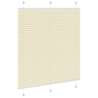 vidaXL Store plissé crème 120x100cm largeur du tissu 119,4cm polyester