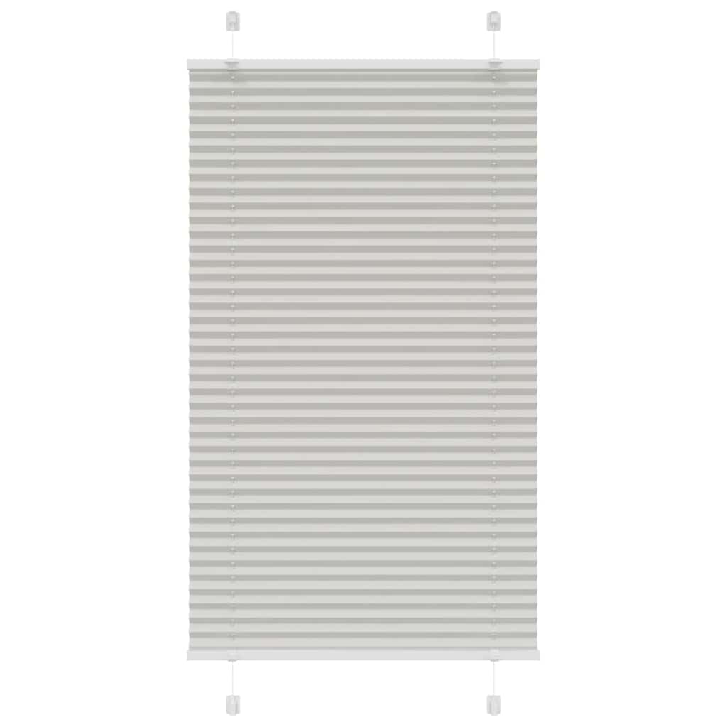 vidaXL Store plissé gris clair 80x100 cm largeur du tissu 79,4 cm