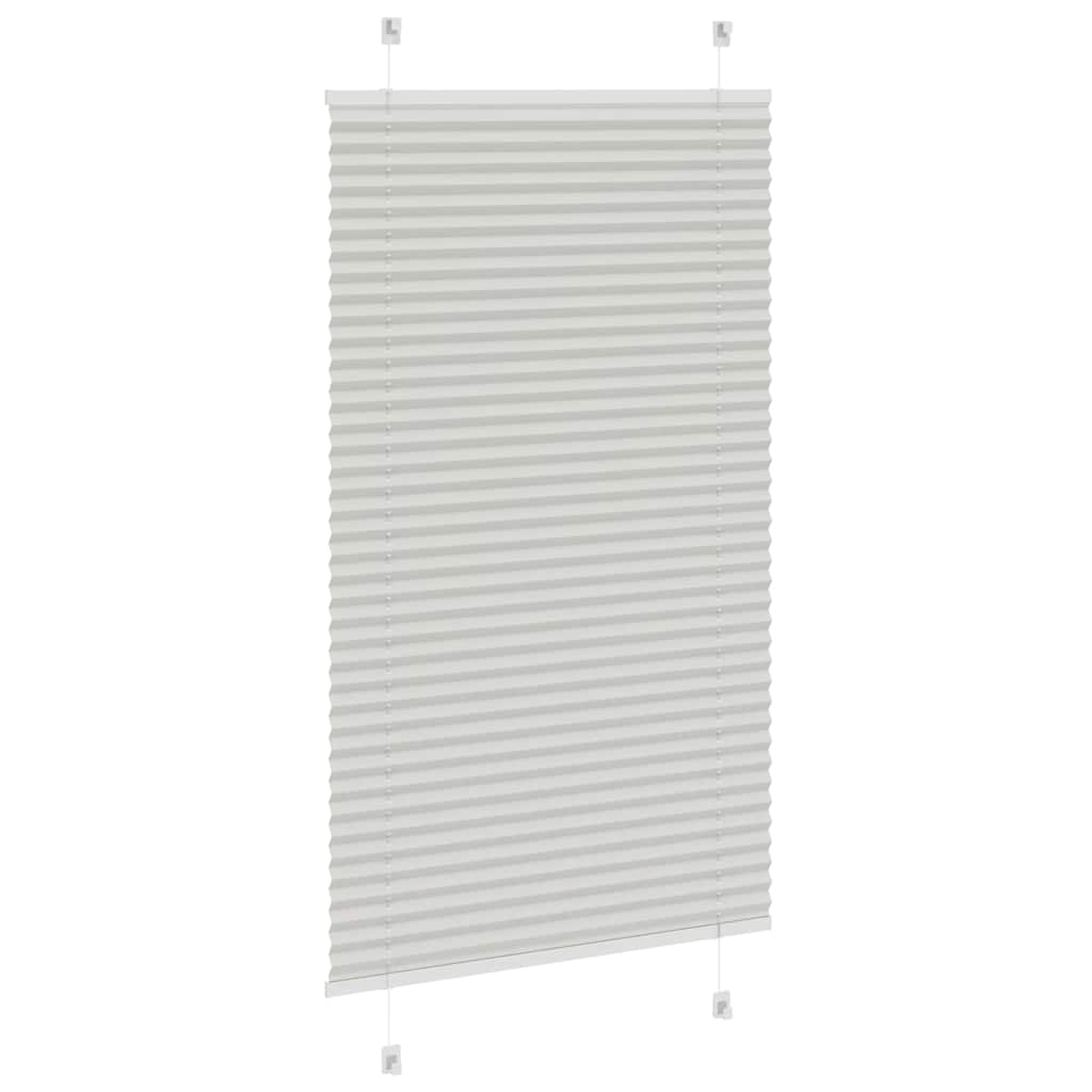 vidaXL Store plissé gris clair 80x100 cm largeur du tissu 79,4 cm