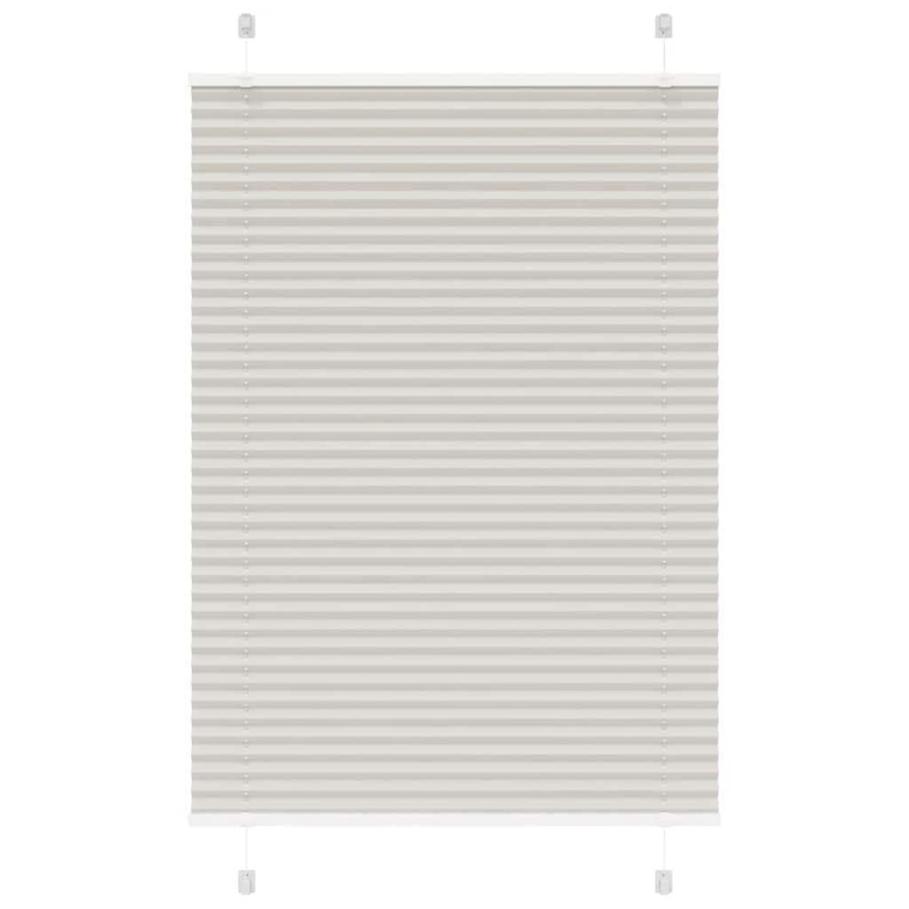 vidaXL Store plissé gris clair 100x100 cm largeur du tissu 99,4cm