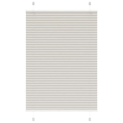 vidaXL Store plissé gris clair 100x100 cm largeur du tissu 99,4cm
