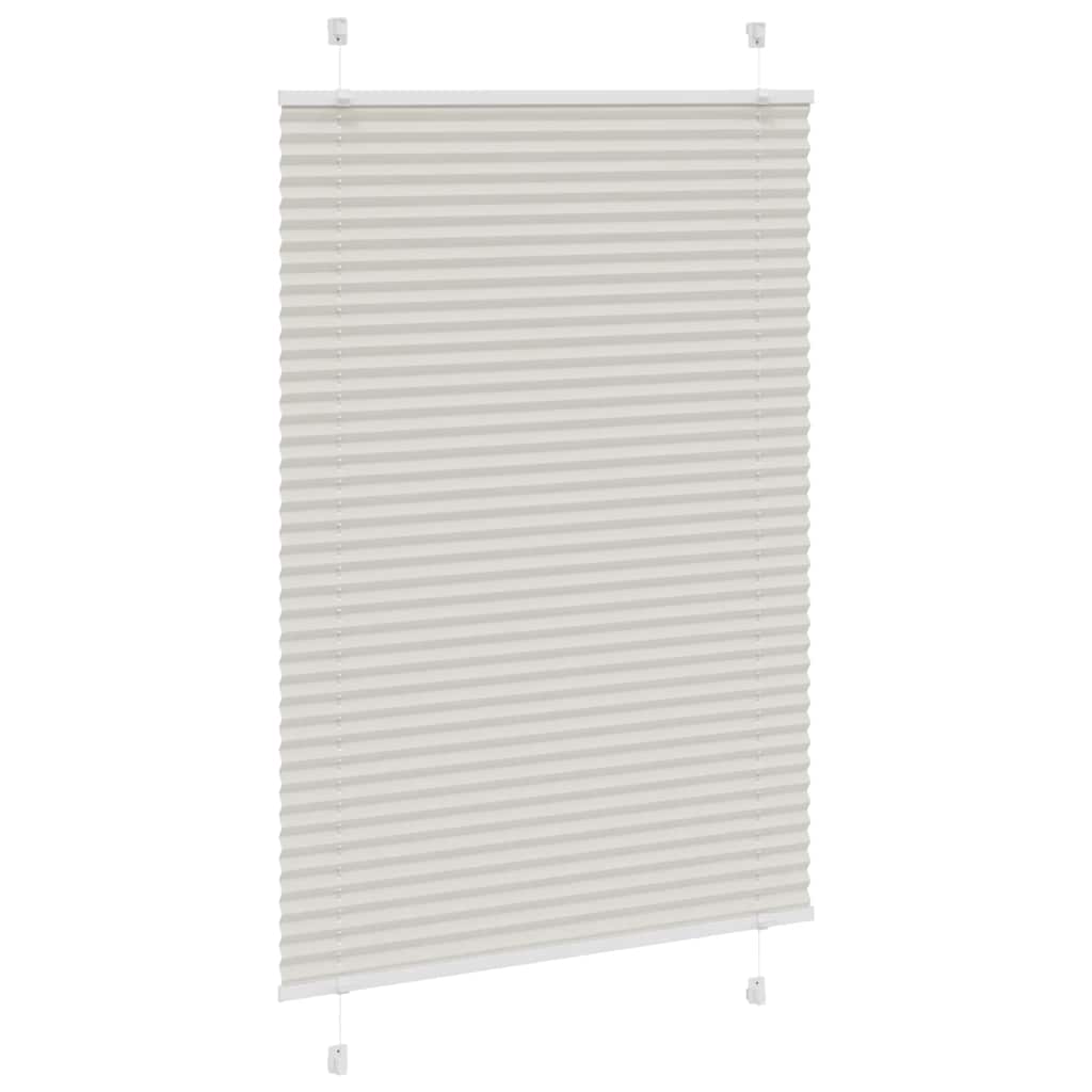 vidaXL Store plissé gris clair 100x100 cm largeur du tissu 99,4cm