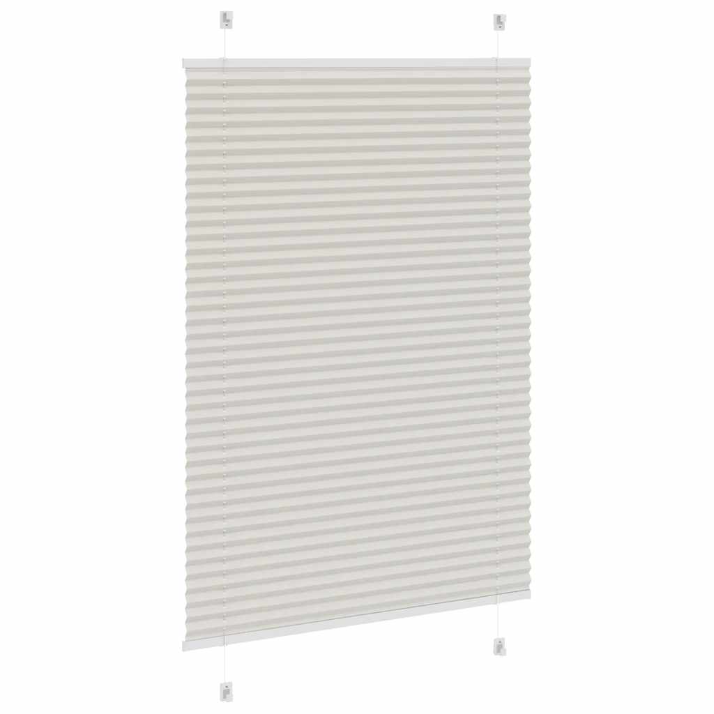 vidaXL Store plissé gris clair 100x100 cm largeur du tissu 99,4cm