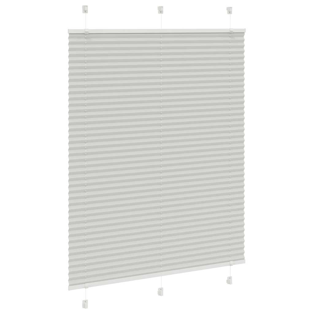 vidaXL Store plissé gris clair 105x150cm largeur du tissu 104,4cm