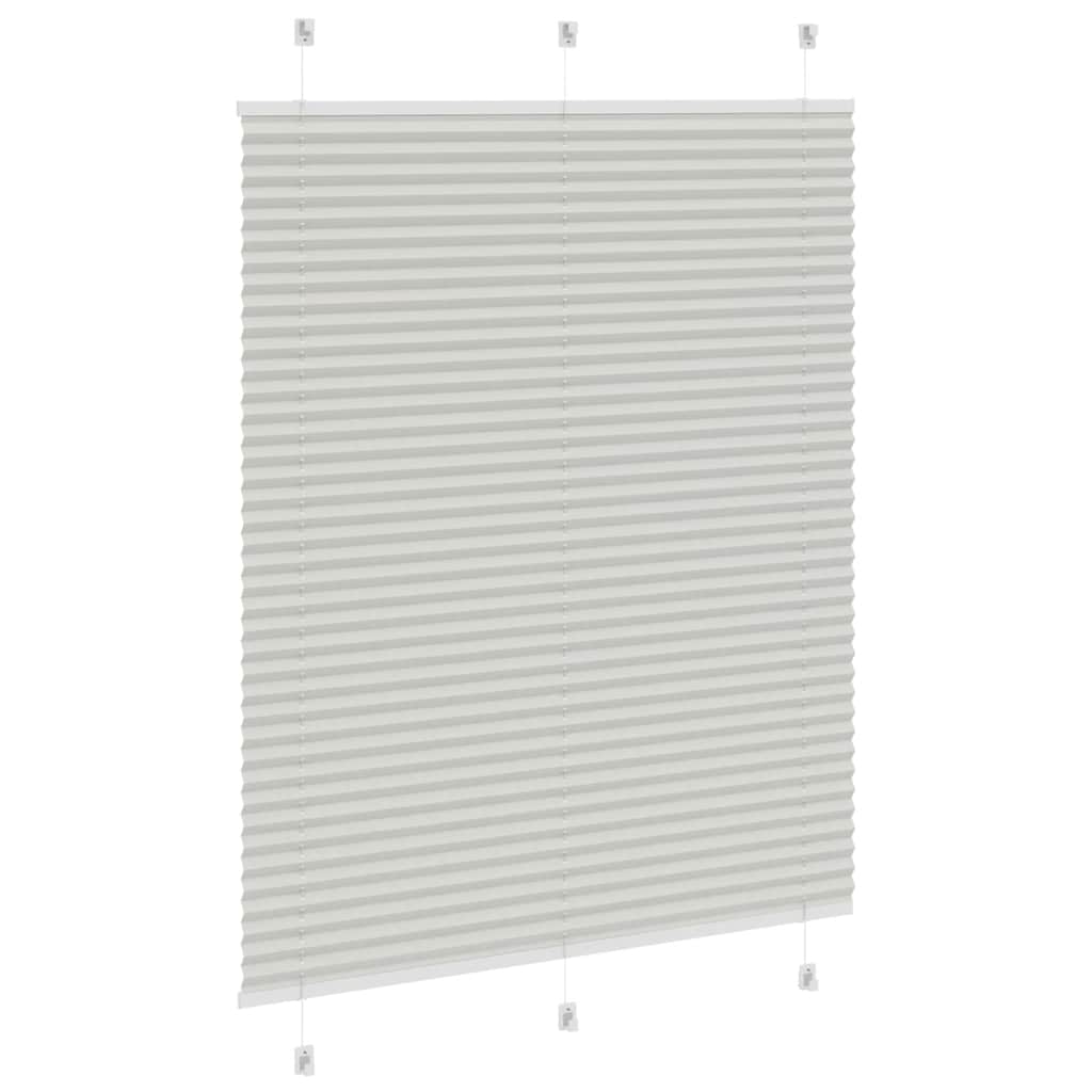 vidaXL Store plissé gris clair 105x150cm largeur du tissu 104,4cm