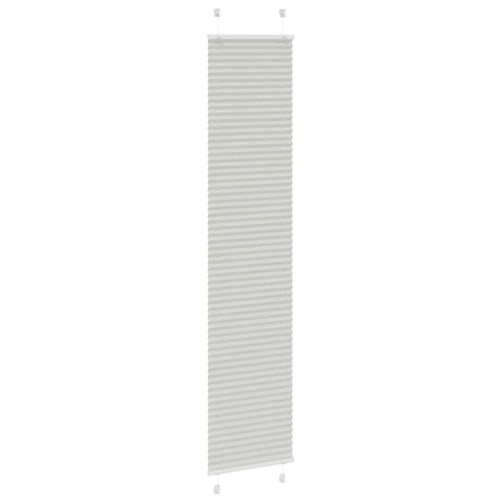 vidaXL Store plissé gris clair 40x200 cm largeur du tissu 39,4 cm