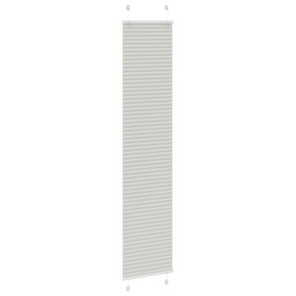 vidaXL Store plissé gris clair 40x200 cm largeur du tissu 39,4 cm