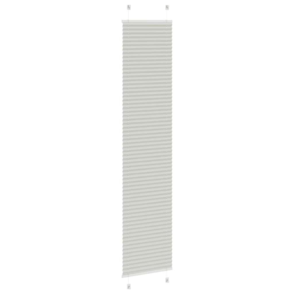 vidaXL Store plissé gris clair 40x200 cm largeur du tissu 39,4 cm