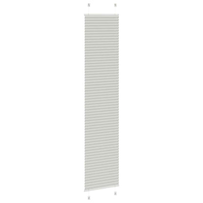 vidaXL Store plissé gris clair 40x200 cm largeur du tissu 39,4 cm