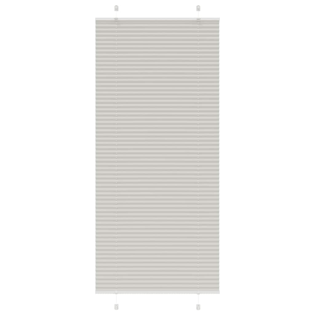 vidaXL Store plissé gris clair 95x200 cm largeur du tissu 94,4 cm