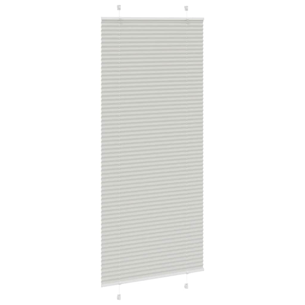 vidaXL Store plissé gris clair 95x200 cm largeur du tissu 94,4 cm