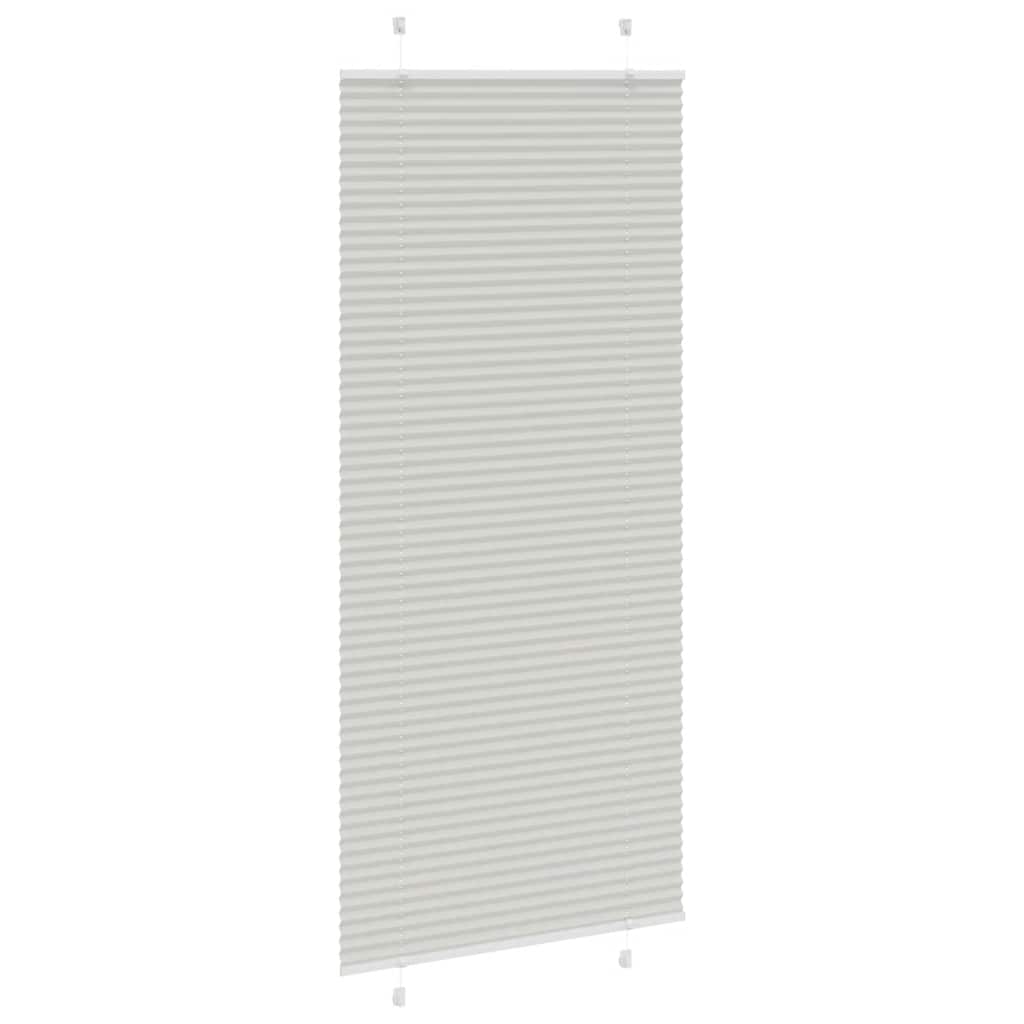 vidaXL Store plissé gris clair 95x200 cm largeur du tissu 94,4 cm