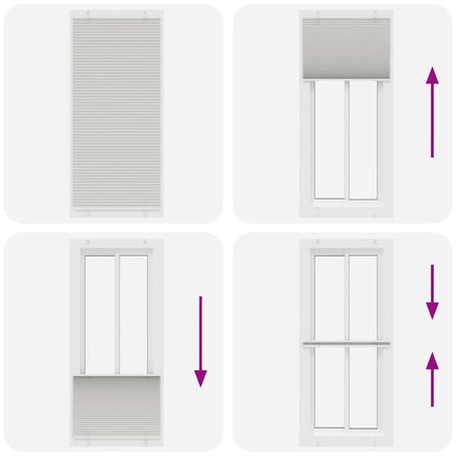 vidaXL Store plissé gris clair 95x200 cm largeur du tissu 94,4 cm