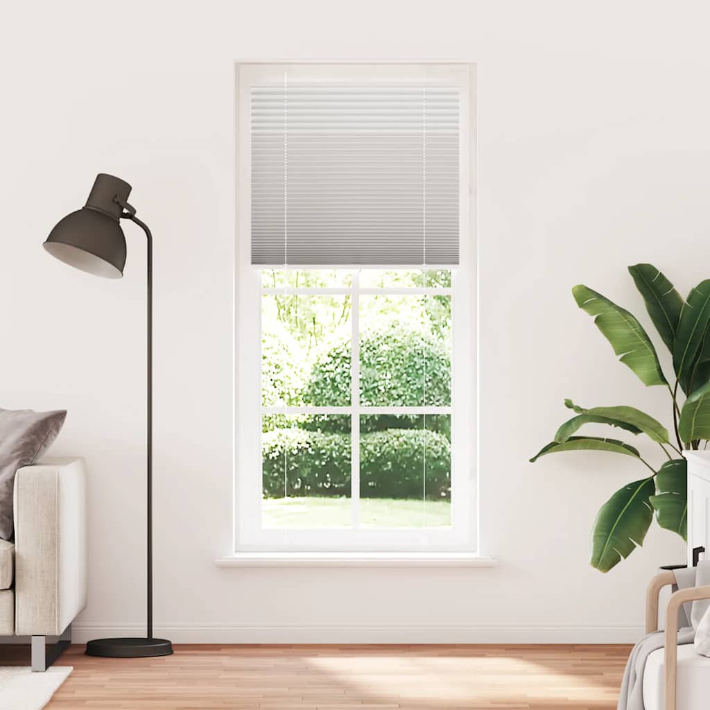 vidaXL Store plissé gris clair 95x200 cm largeur du tissu 94,4 cm