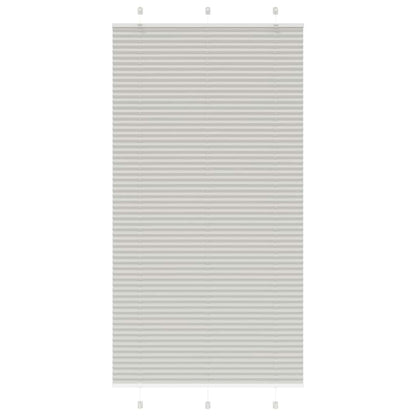 vidaXL Store plissé gris clair 105x200cm largeur du tissu 104,4cm