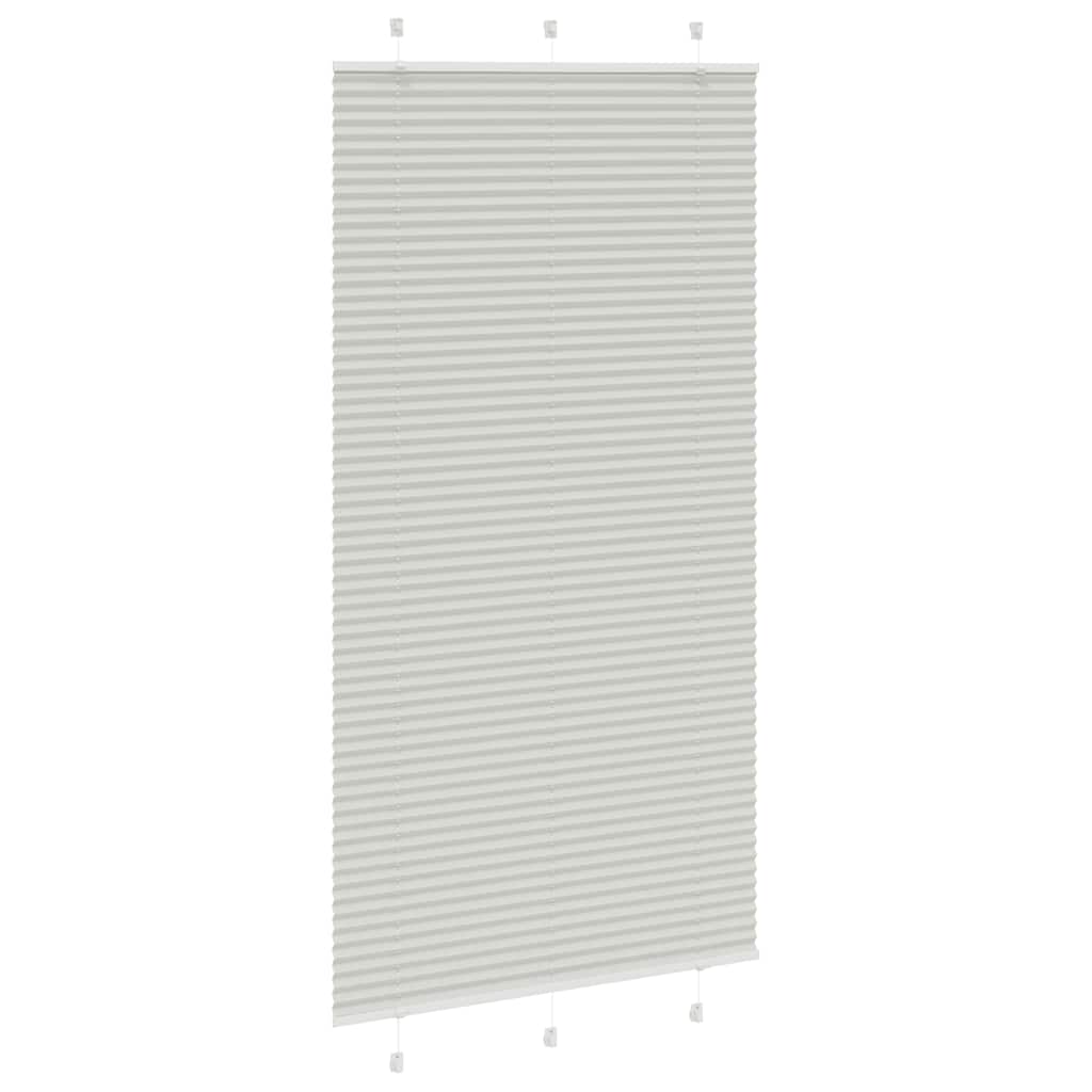 vidaXL Store plissé gris clair 105x200cm largeur du tissu 104,4cm