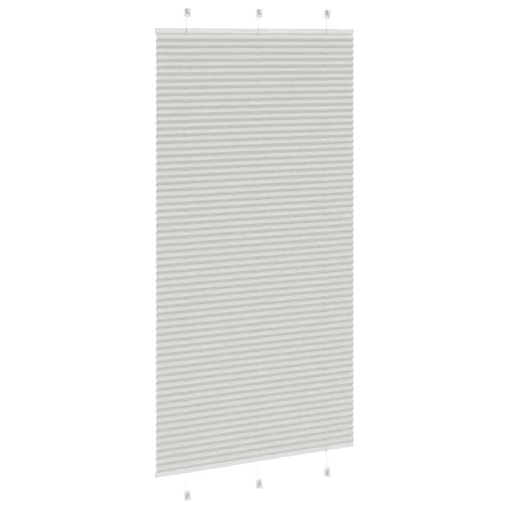 vidaXL Store plissé gris clair 105x200cm largeur du tissu 104,4cm