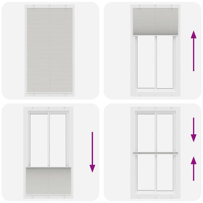 vidaXL Store plissé gris clair 105x200cm largeur du tissu 104,4cm