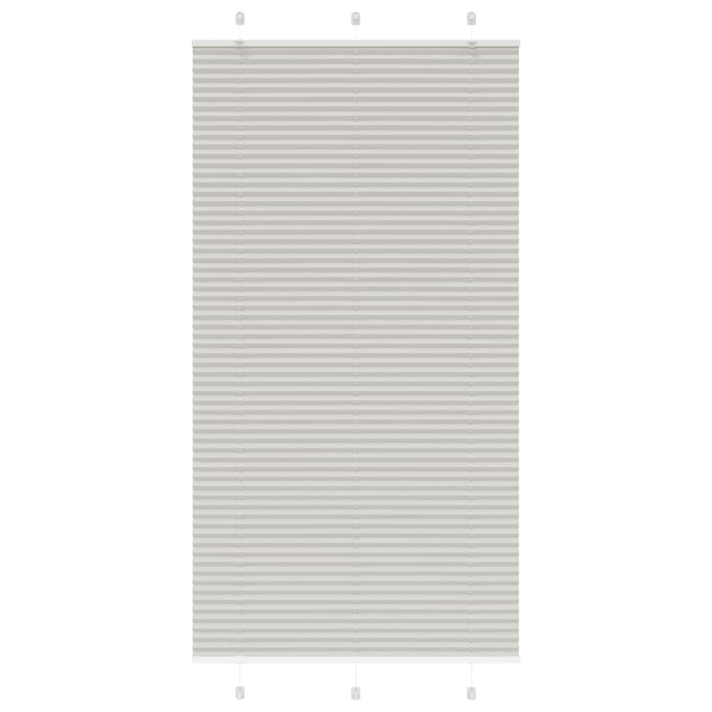 vidaXL Store plissé gris clair 110x200cm largeur du tissu 109,4cm