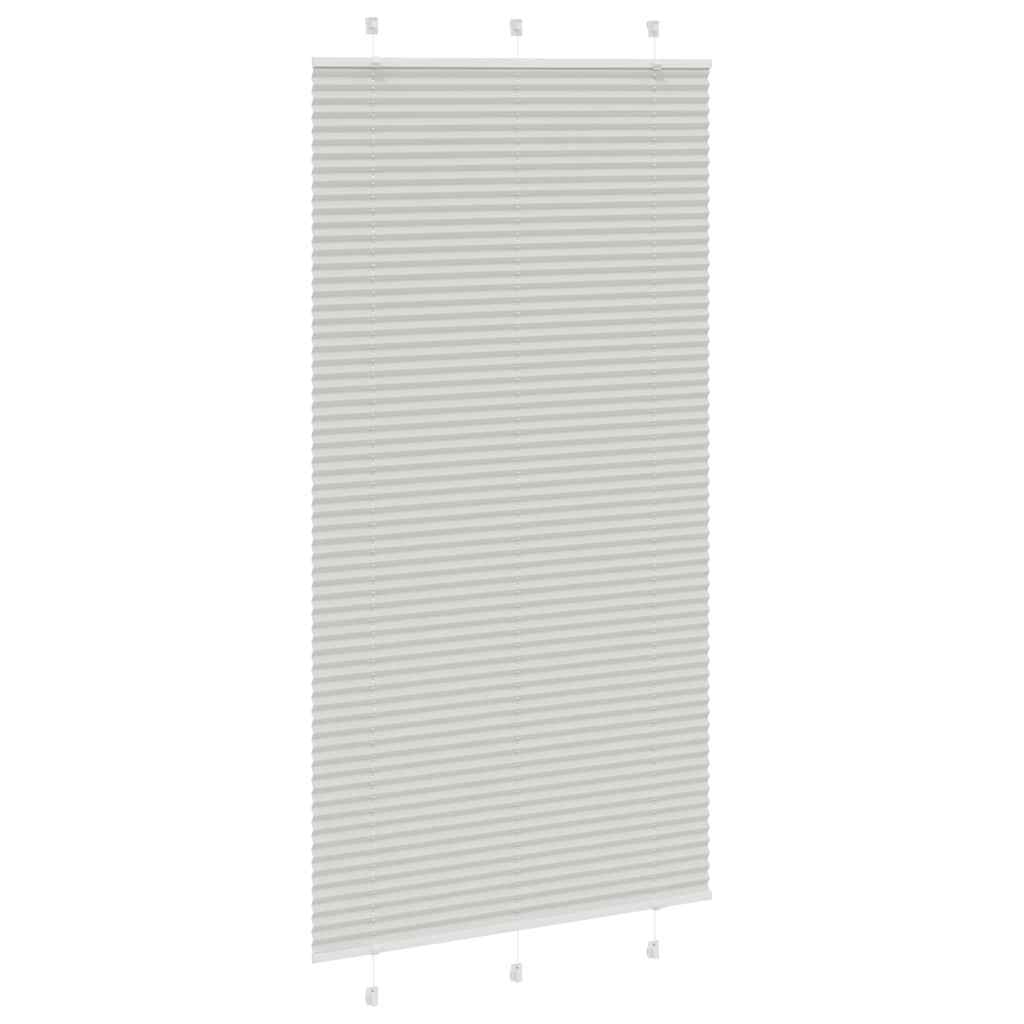 vidaXL Store plissé gris clair 110x200cm largeur du tissu 109,4cm