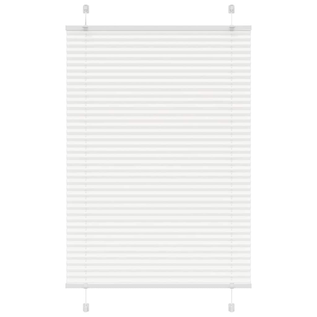 vidaXL Store plissé blanc 100x100 cm largeur du tissu 99,4cm polyester
