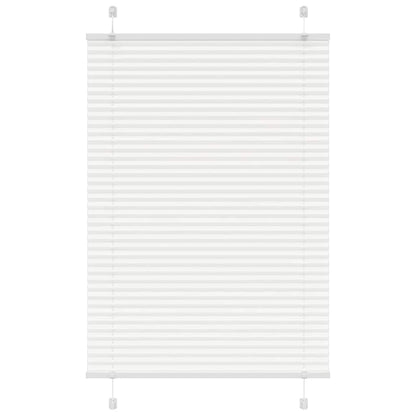vidaXL Store plissé blanc 100x100 cm largeur du tissu 99,4cm polyester