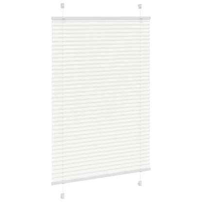 vidaXL Store plissé blanc 100x100 cm largeur du tissu 99,4cm polyester