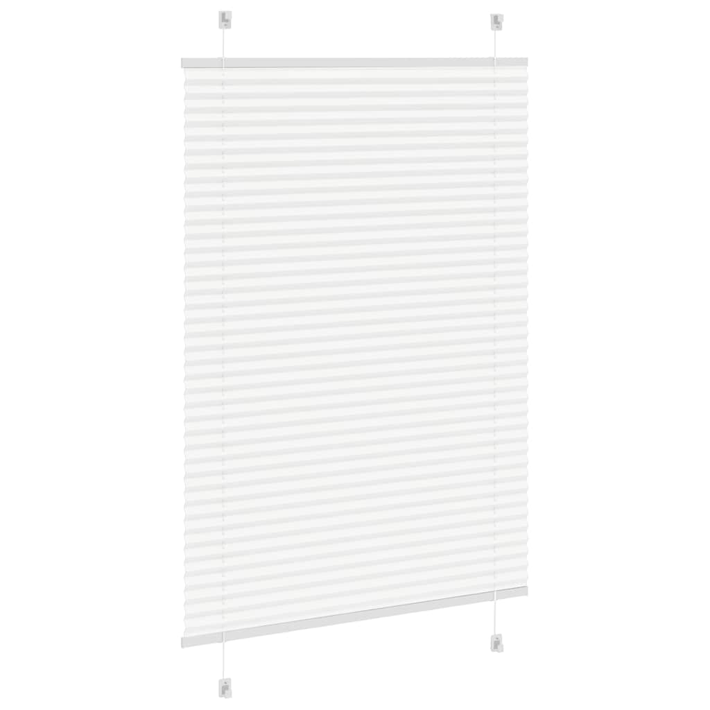 vidaXL Store plissé blanc 100x100 cm largeur du tissu 99,4cm polyester
