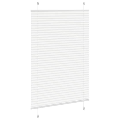 vidaXL Store plissé blanc 100x100 cm largeur du tissu 99,4cm polyester