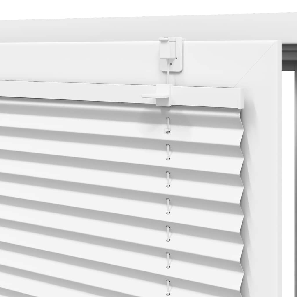 vidaXL Store plissé blanc 100x100 cm largeur du tissu 99,4cm polyester