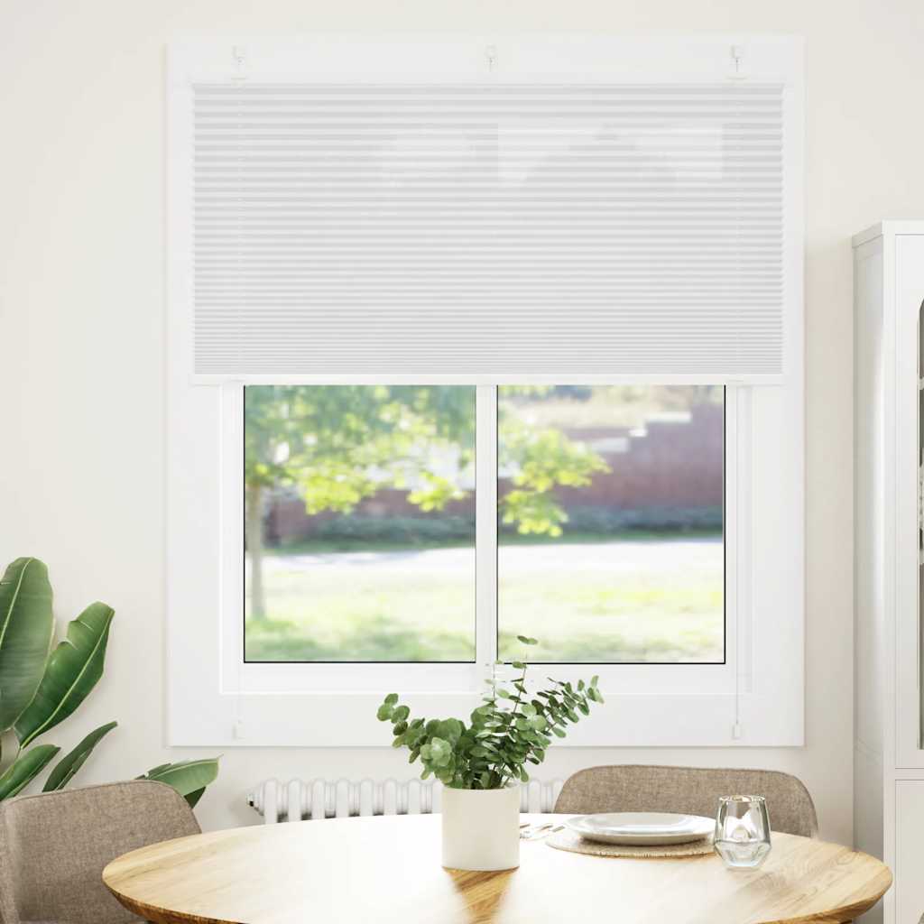 vidaXL Store plissé blanc 120x150cm largeur du tissu 119,4cm polyester