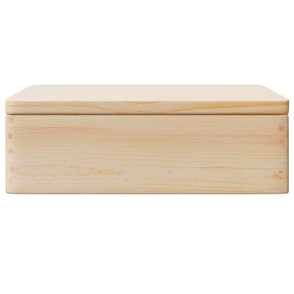 vidaXL Boîte en bois avec couvercle 40x30x13 cm bois de pin massif