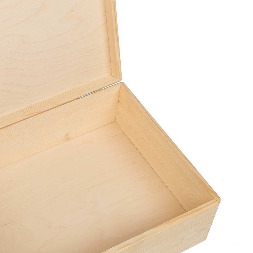 vidaXL Boîte en bois avec couvercle 40x30x13 cm bois de pin massif