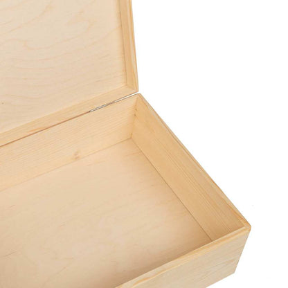 vidaXL Boîte en bois avec couvercle 40x30x13 cm bois de pin massif