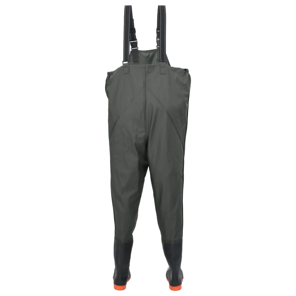 vidaXL Cuissardes avec bottes vert foncé taille 38