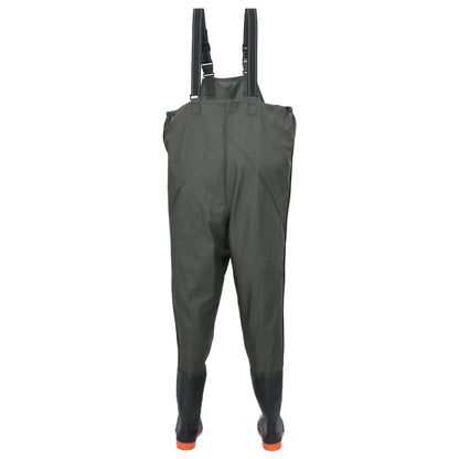 vidaXL Cuissardes avec bottes vert foncé taille 38