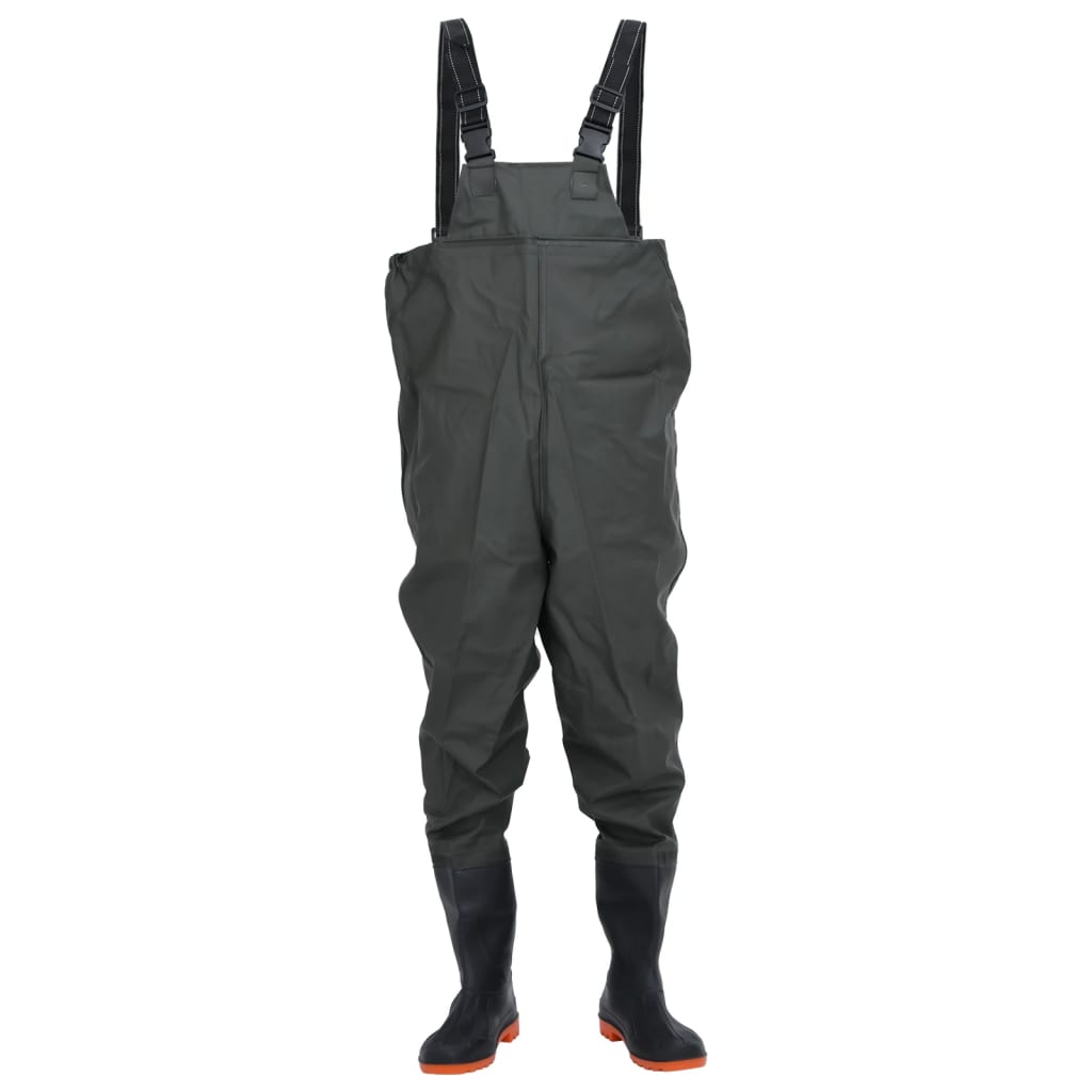 vidaXL Cuissardes avec bottes vert foncé taille 41