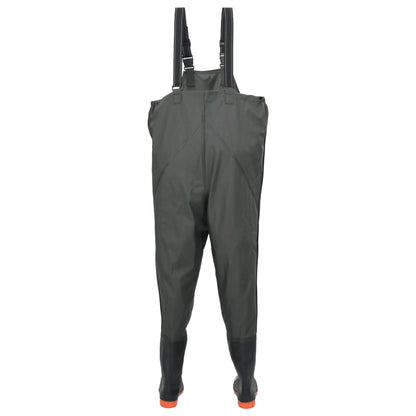 vidaXL Cuissardes avec bottes vert foncé taille 44