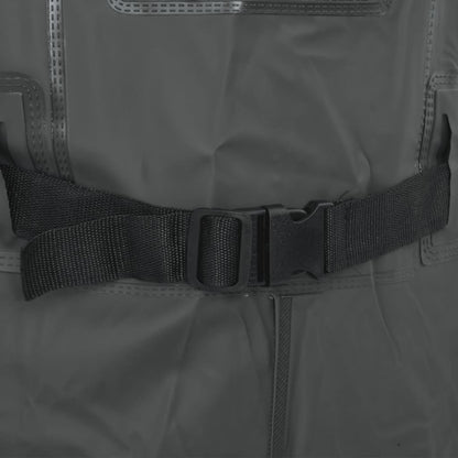 vidaXL Cuissardes avec bottes et ceinture vert foncé taille 41