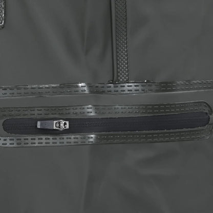 vidaXL Cuissardes avec bottes et ceinture vert foncé taille 43