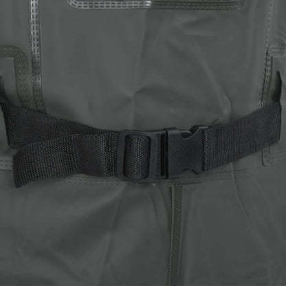 vidaXL Cuissardes avec bottes et ceinture vert foncé taille 44
