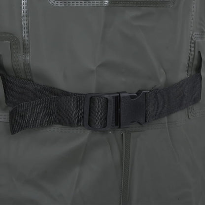 vidaXL Cuissardes avec bottes et ceinture vert foncé taille 45