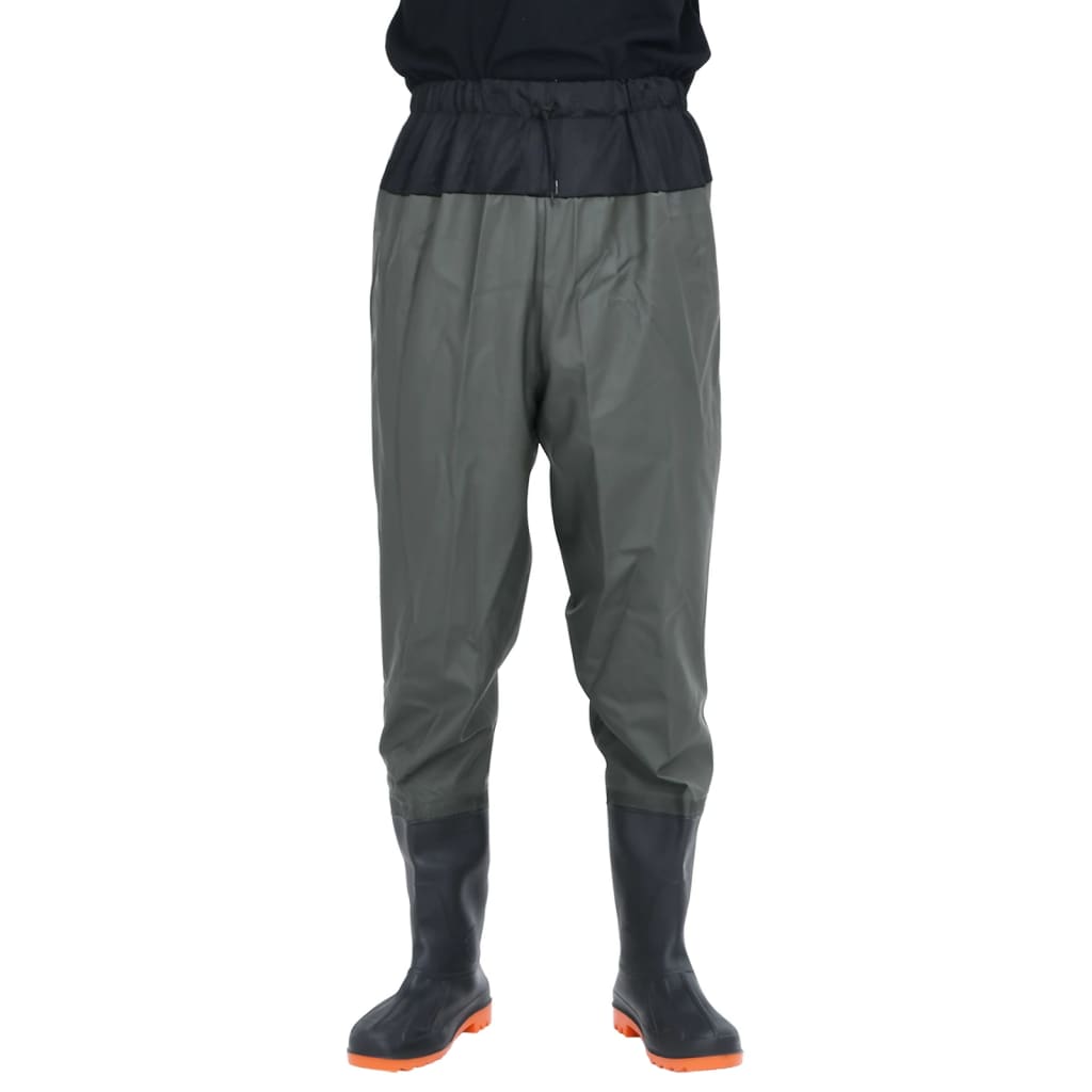 vidaXL Cuissardes avec bottes vert foncé taille 42