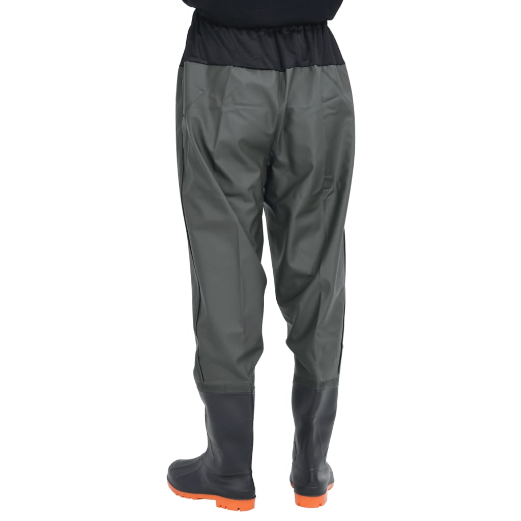 vidaXL Cuissardes avec bottes vert foncé taille 42