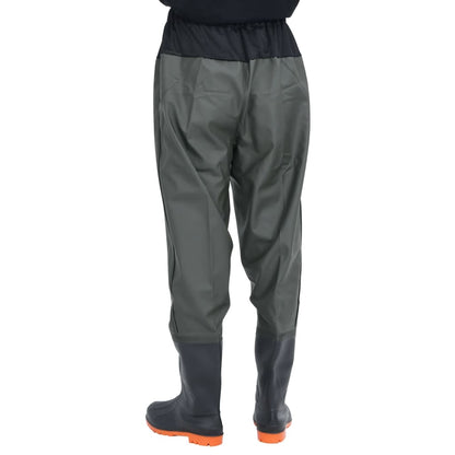 vidaXL Cuissardes avec bottes vert foncé taille 44