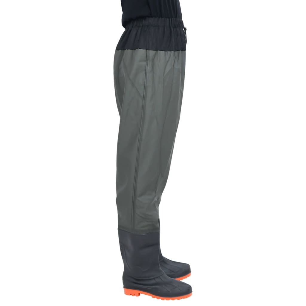 vidaXL Cuissardes avec bottes vert foncé taille 45