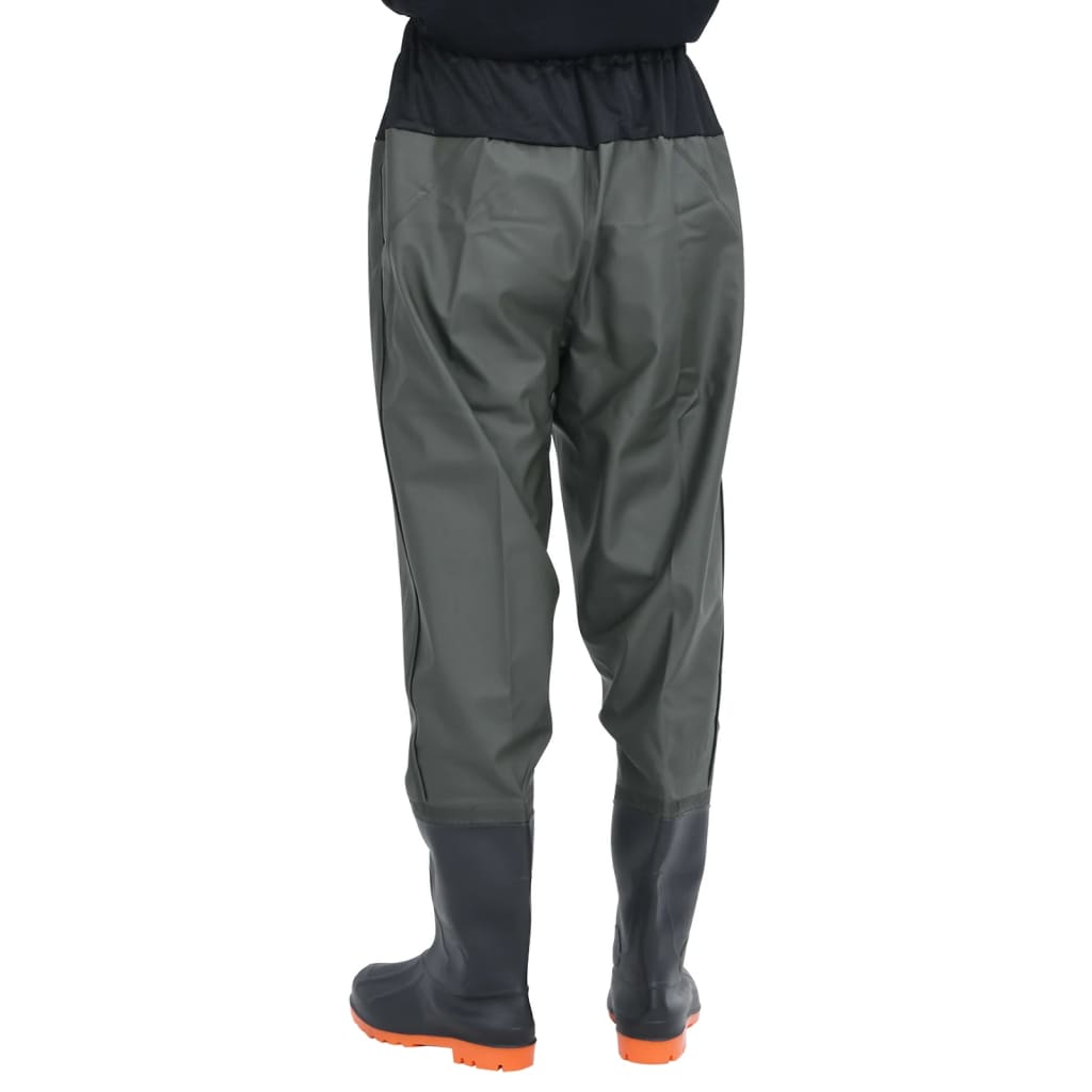 vidaXL Cuissardes avec bottes vert foncé taille 45